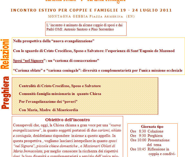 Incontro estivo 2011